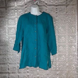 NWT Hot Cotton Blue Primitive Impressions Top